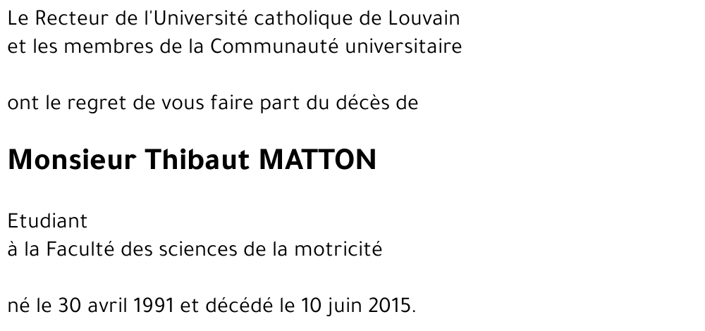 Thibaut MATTON