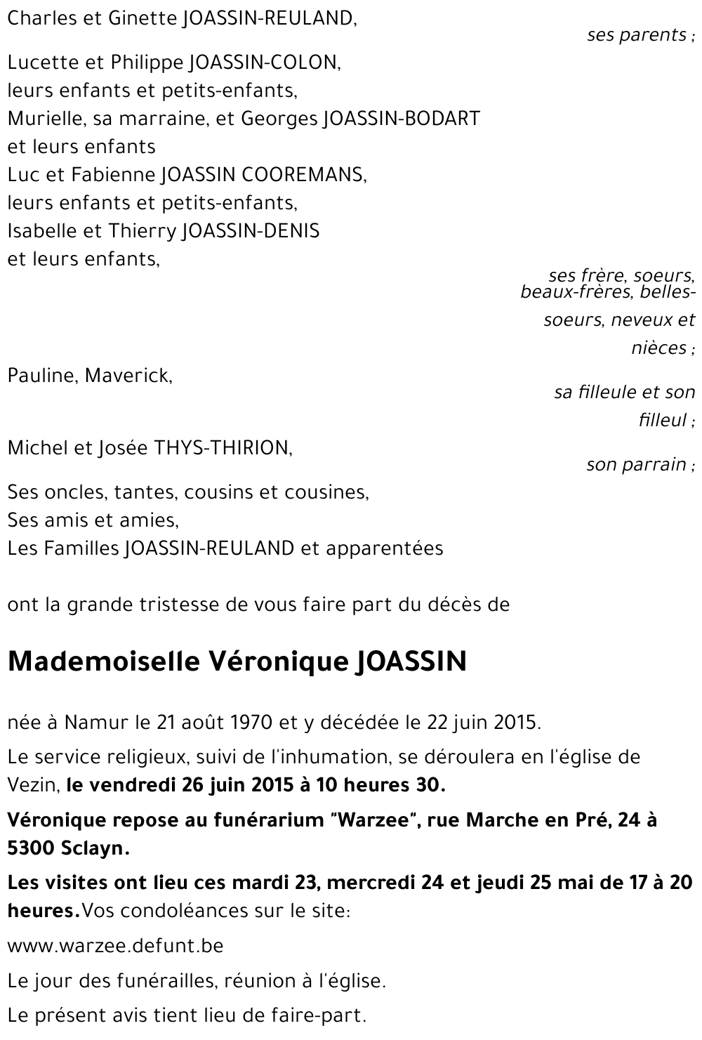 Véronique JOASSIN