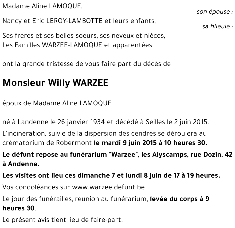 Willy WARZEE