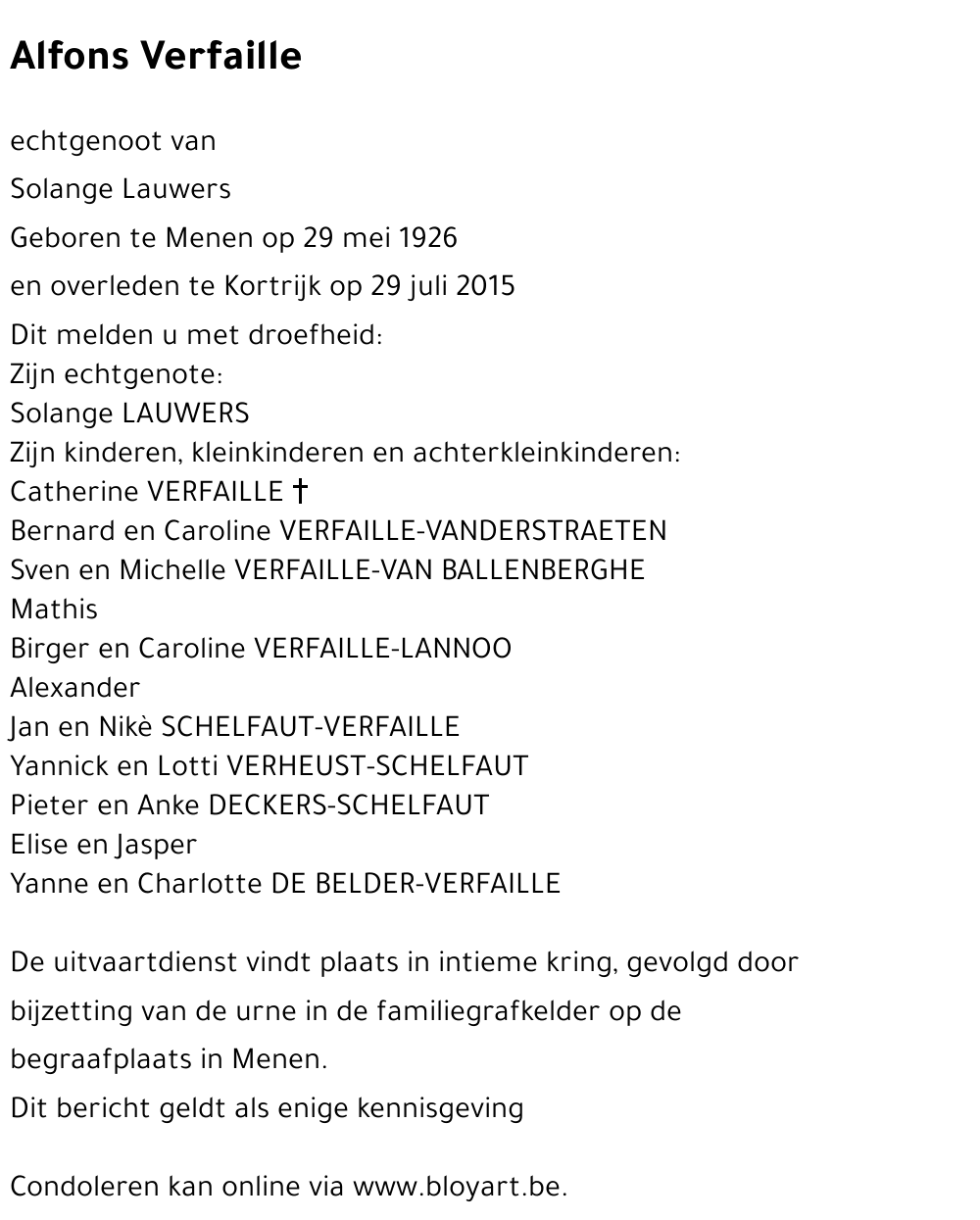 Alfons Verfaille