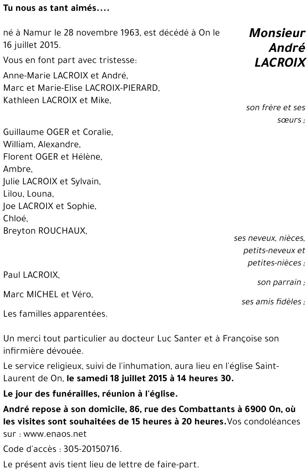 André LACROIX