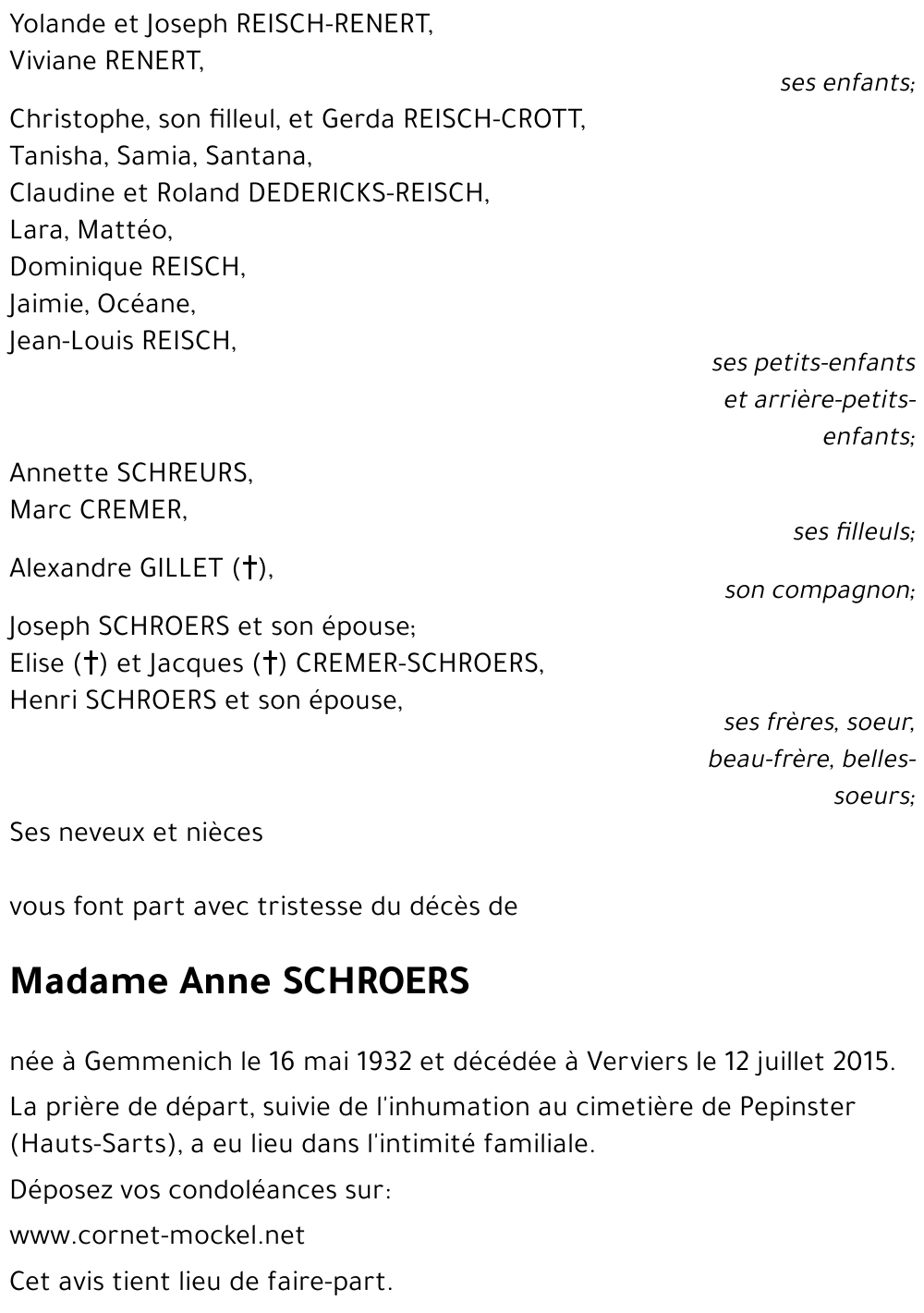 Anne-Marie SCHROERS