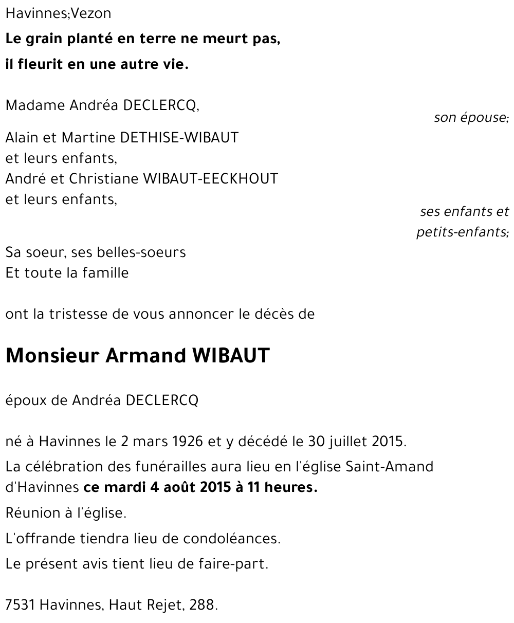 Armand WIBAUT