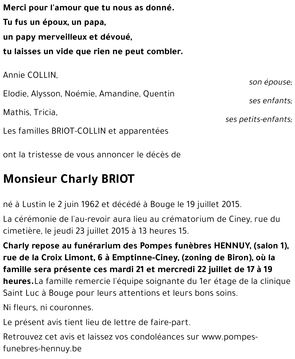 Charly BRIOT