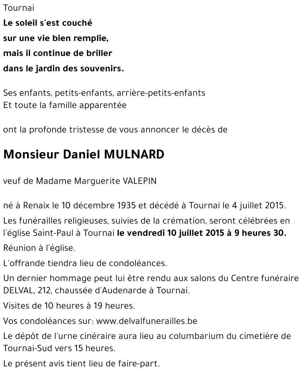 Daniel MULNARD