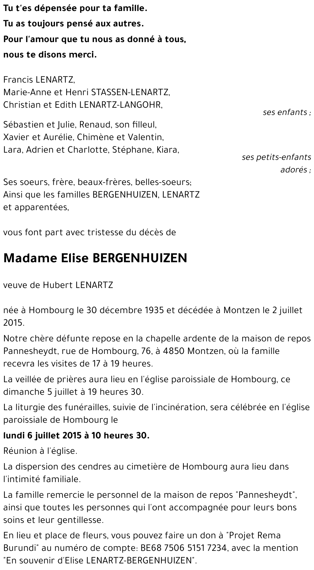 Elise BERGENHUIZEN