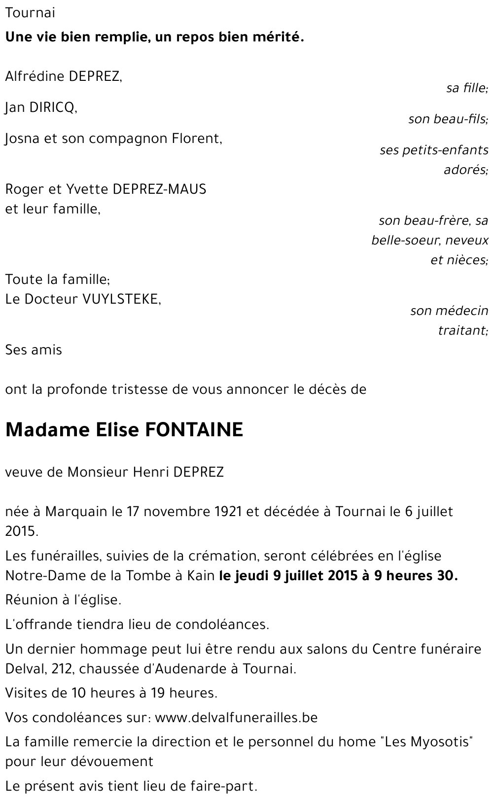 Elise FONTAINE