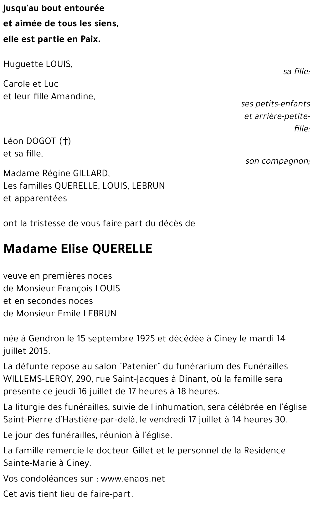 Elise QUERELLE