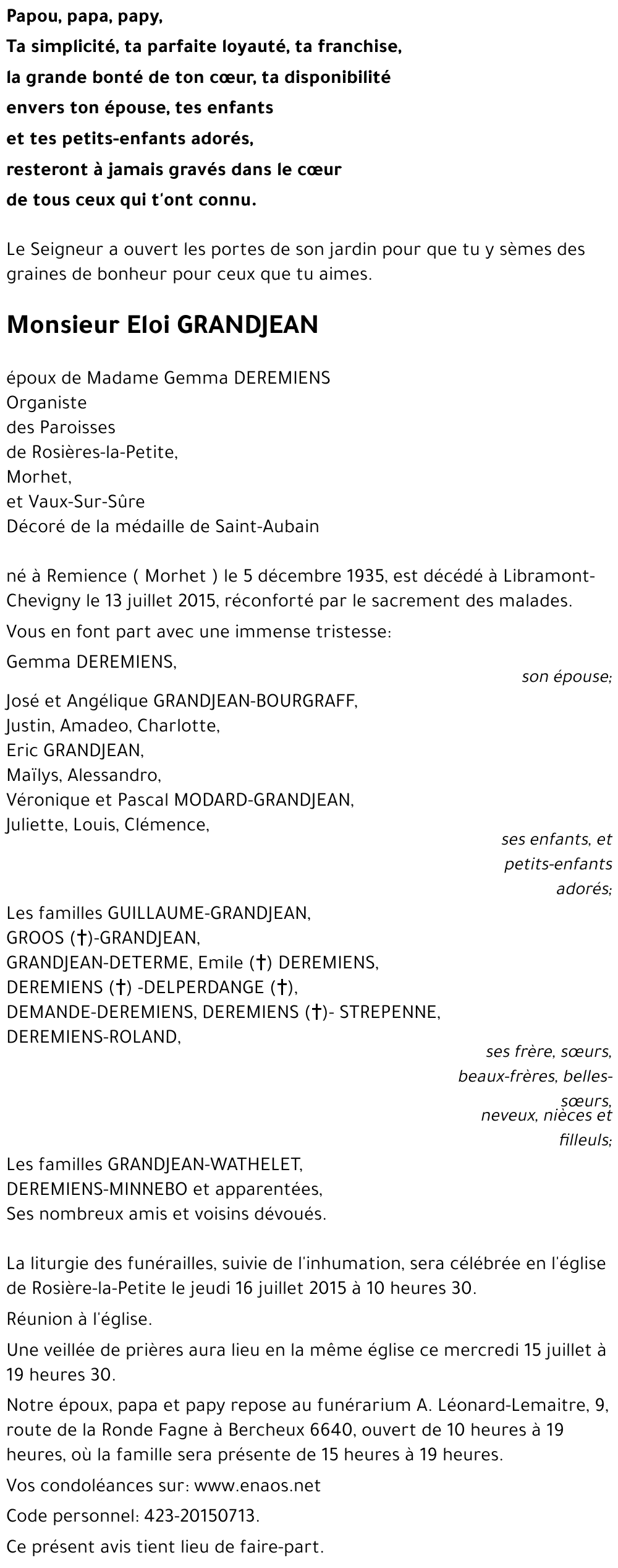 Eloi GRANDJEAN