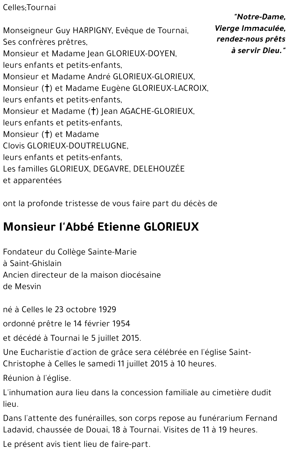 Etienne GLORIEUX