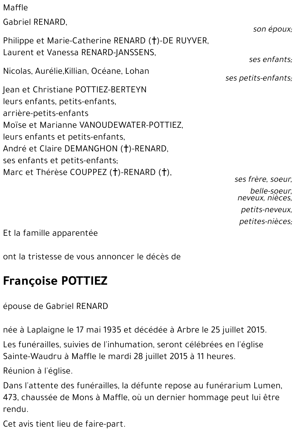 Françoise POTTIEZ