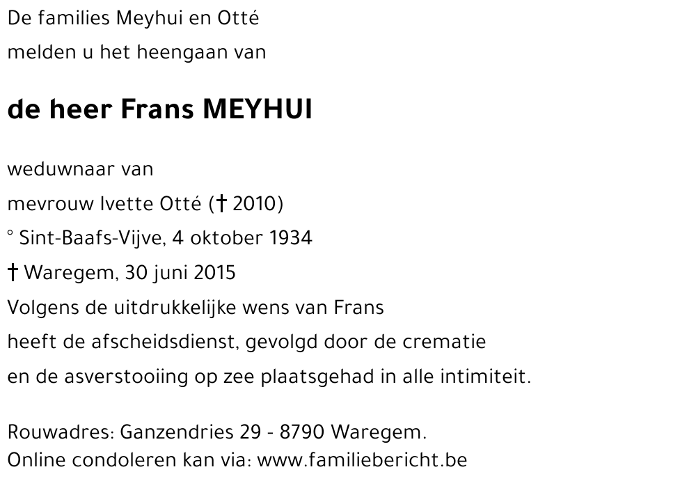 Frans MEYHUI