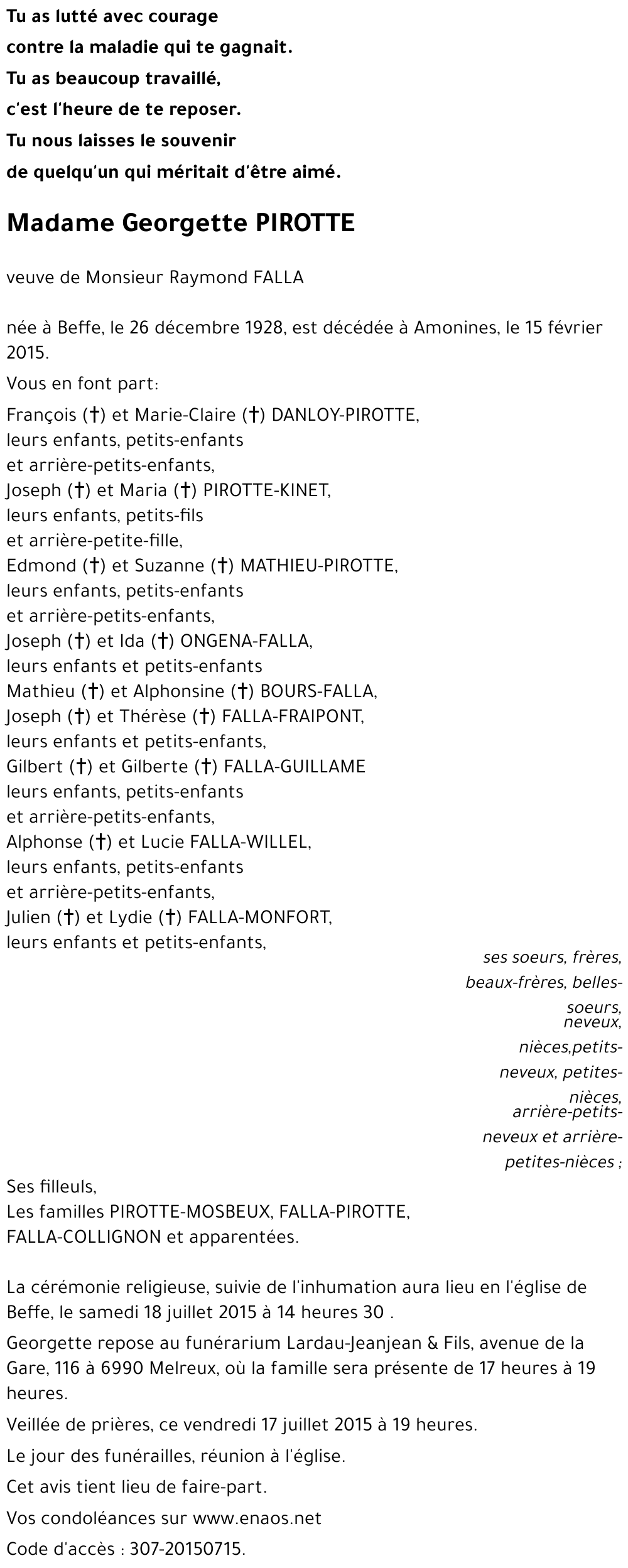 Georgette PIROTTE