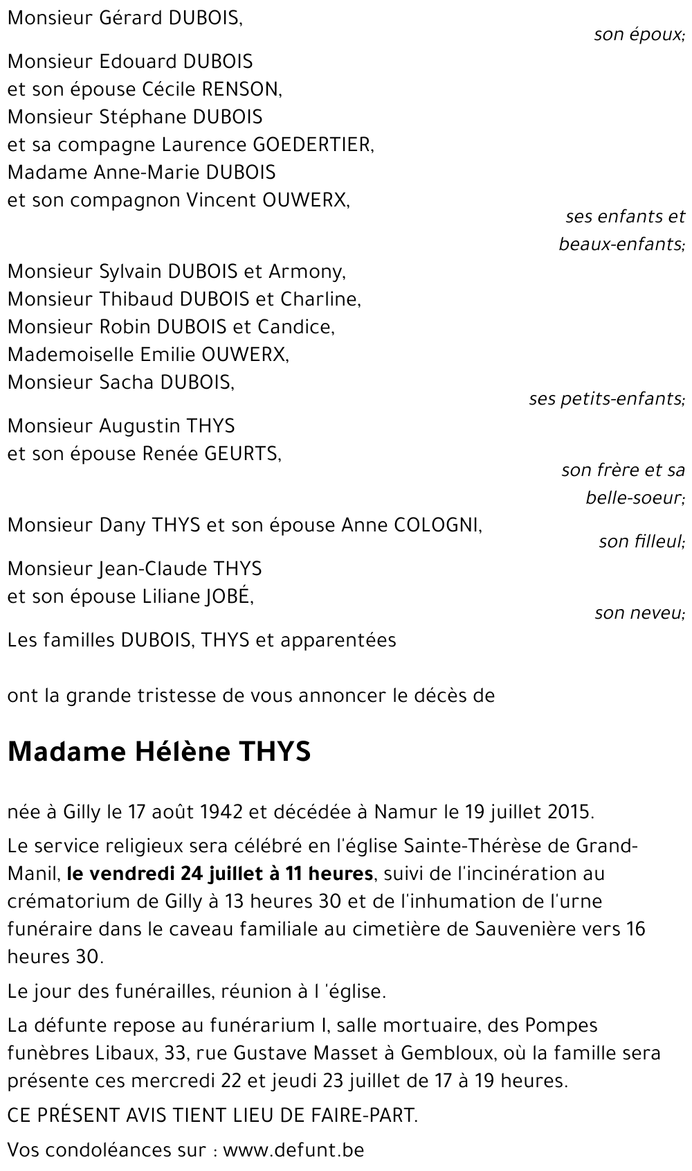 Hélène THYS