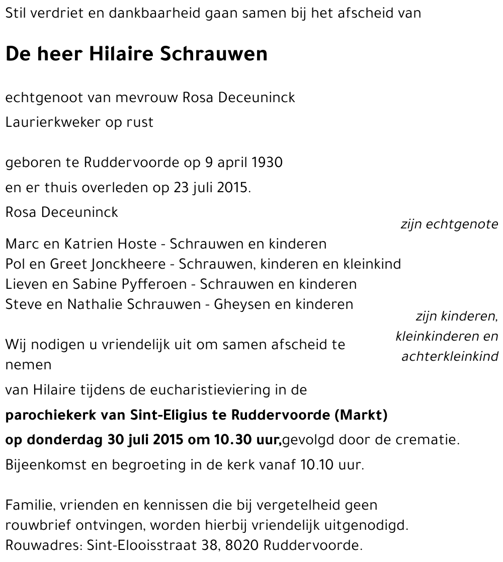 Hilaire Schrauwen