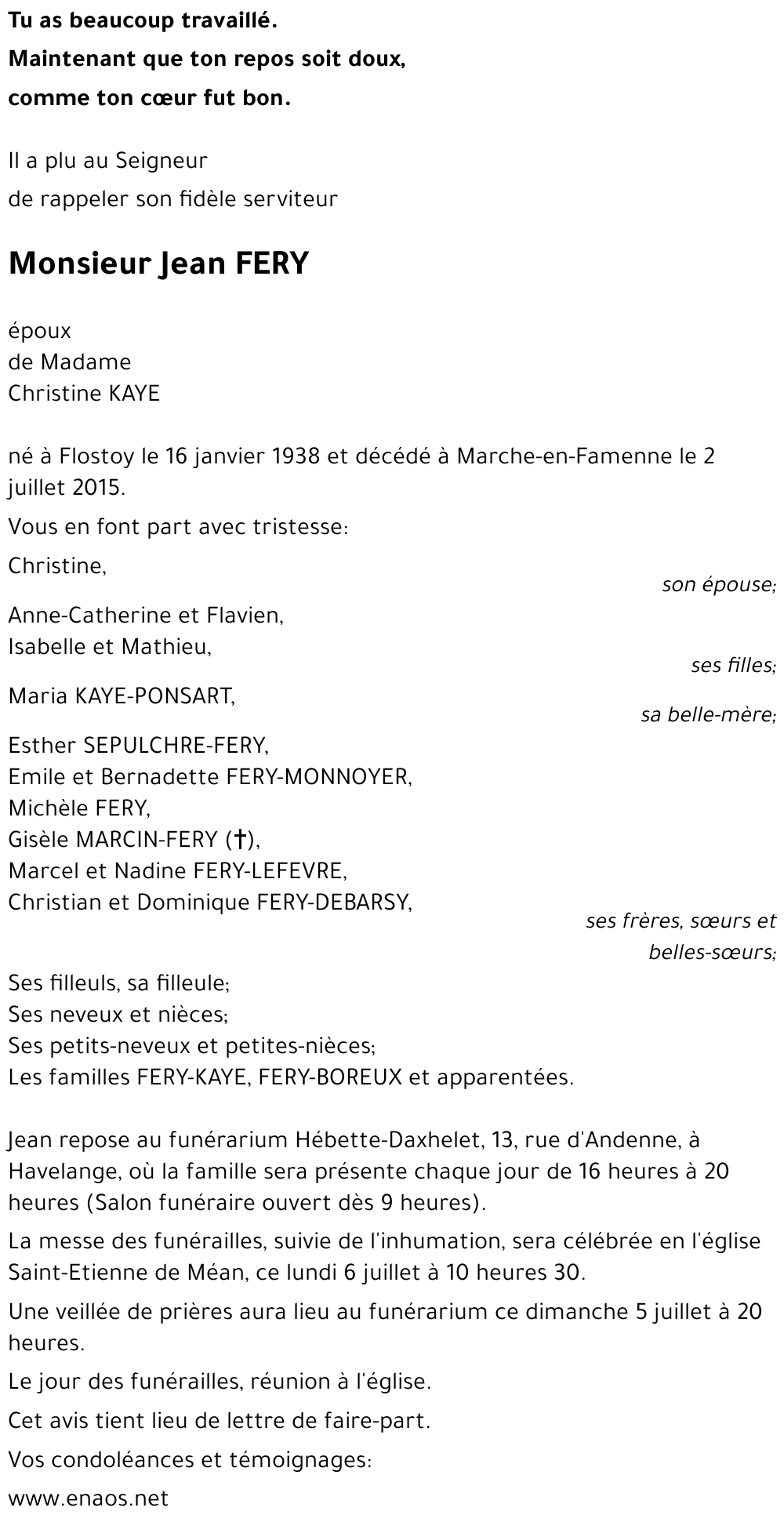 Jean FERY