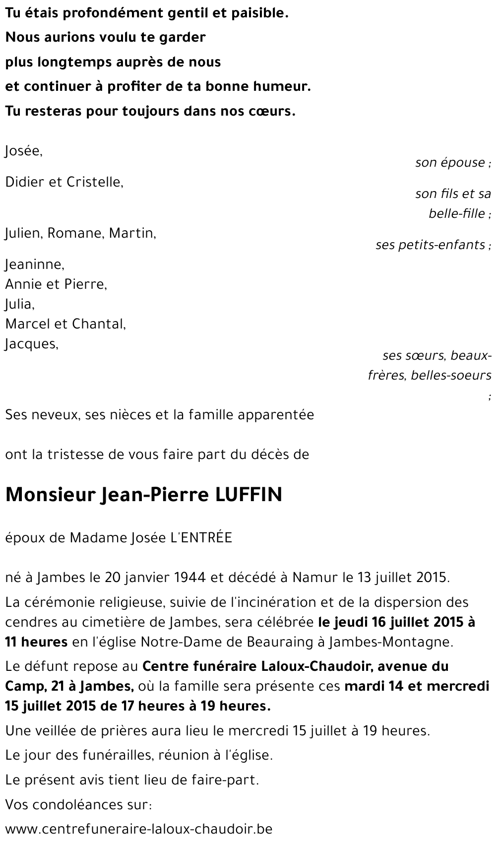 Jean-Pierre LUFFIN