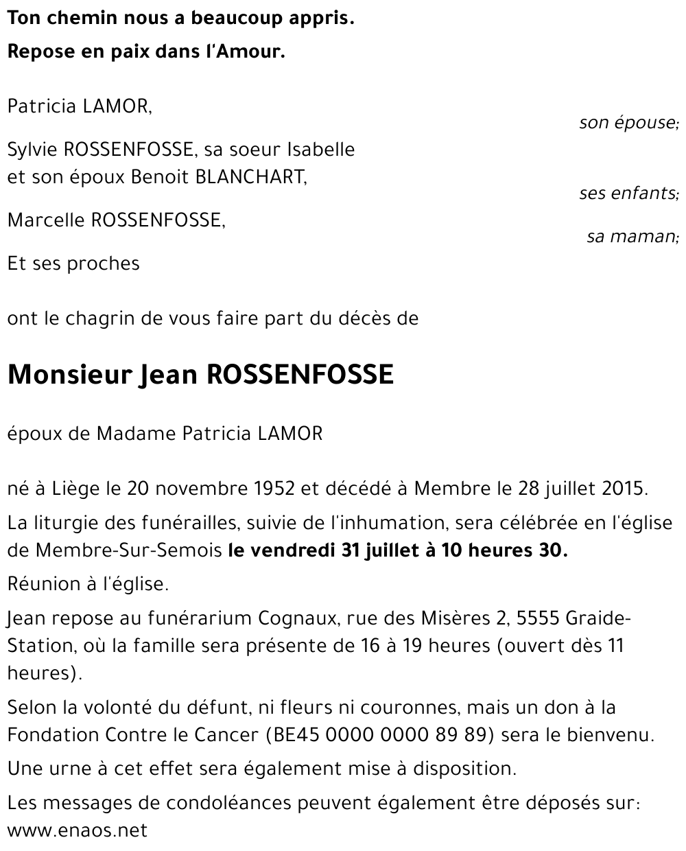 Jean ROSSENFOSSE