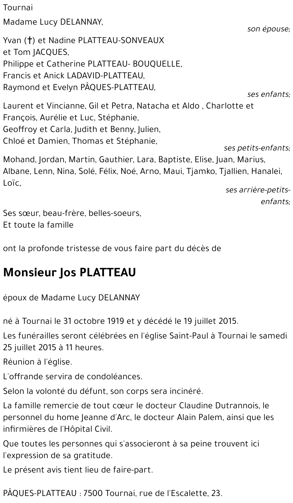 José PLATTEAU