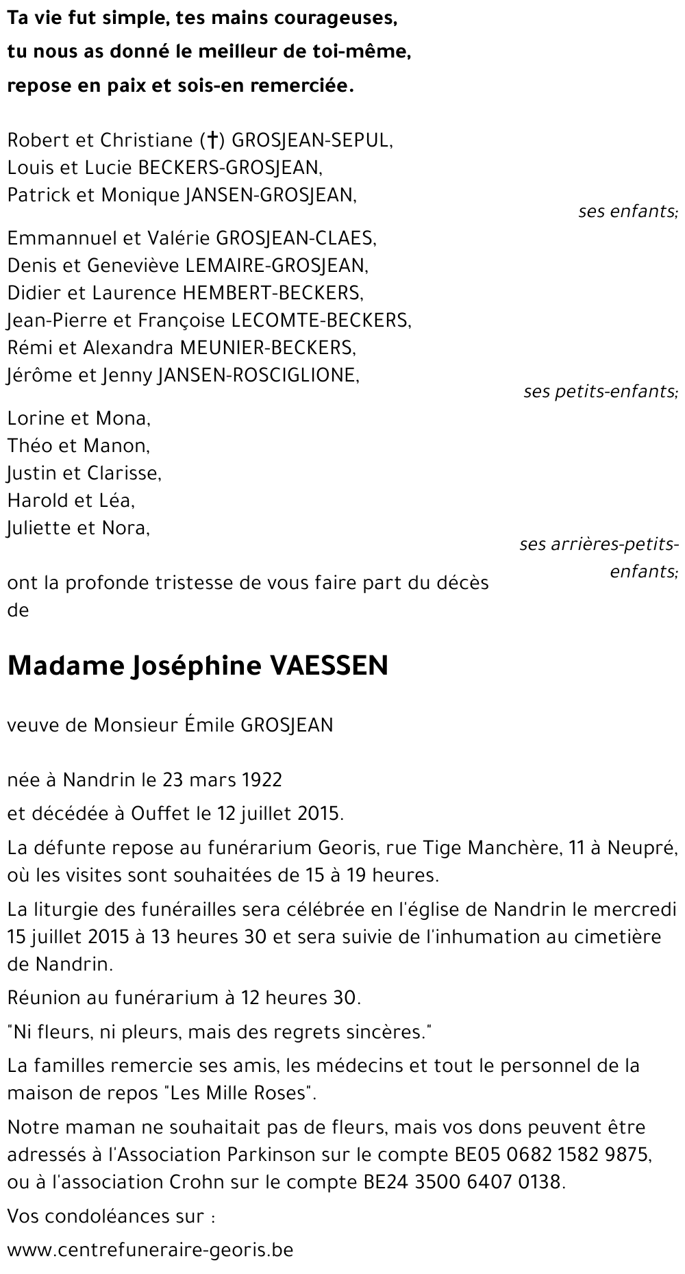 Joséphine VAESSEN