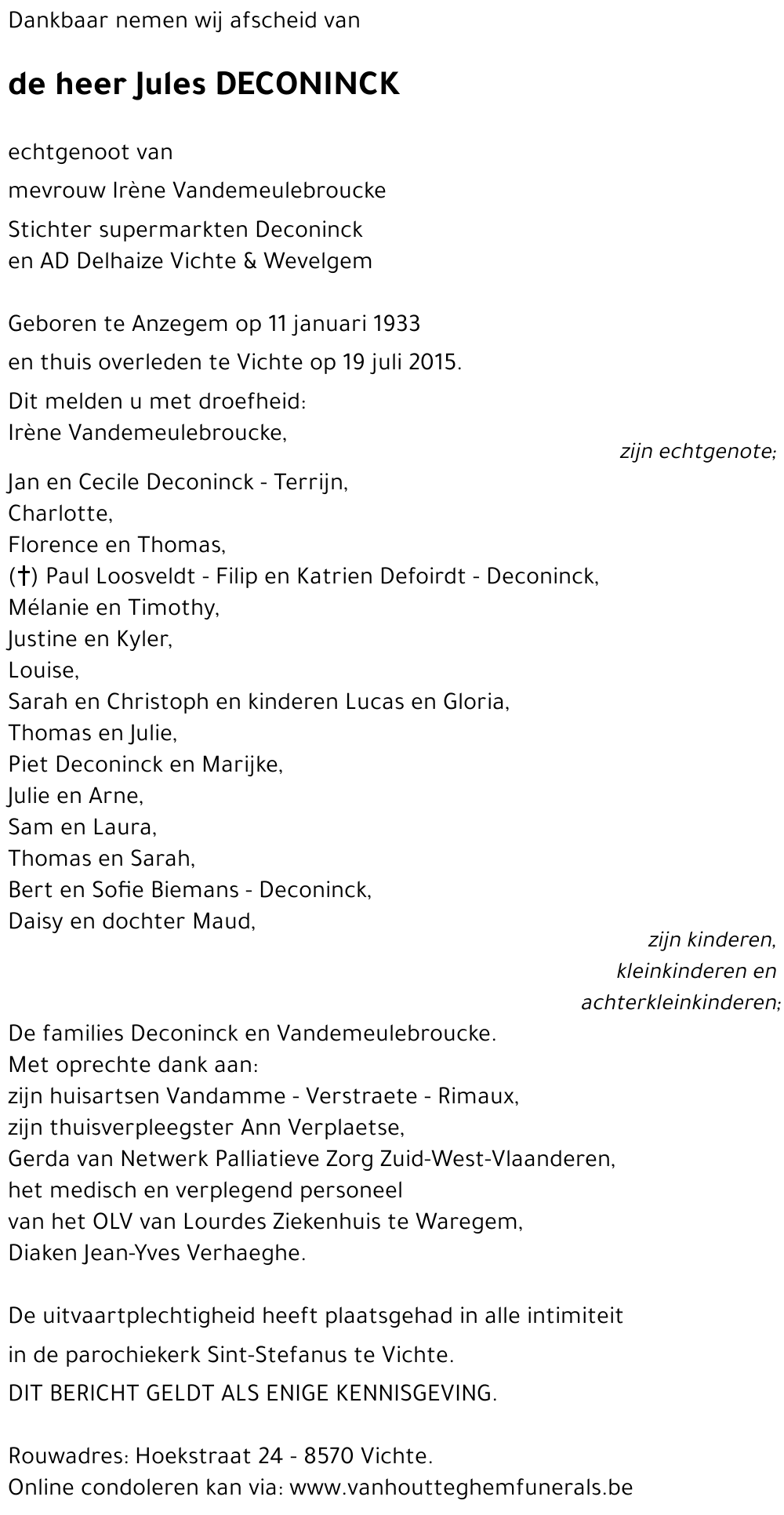 Jules DECONINCK