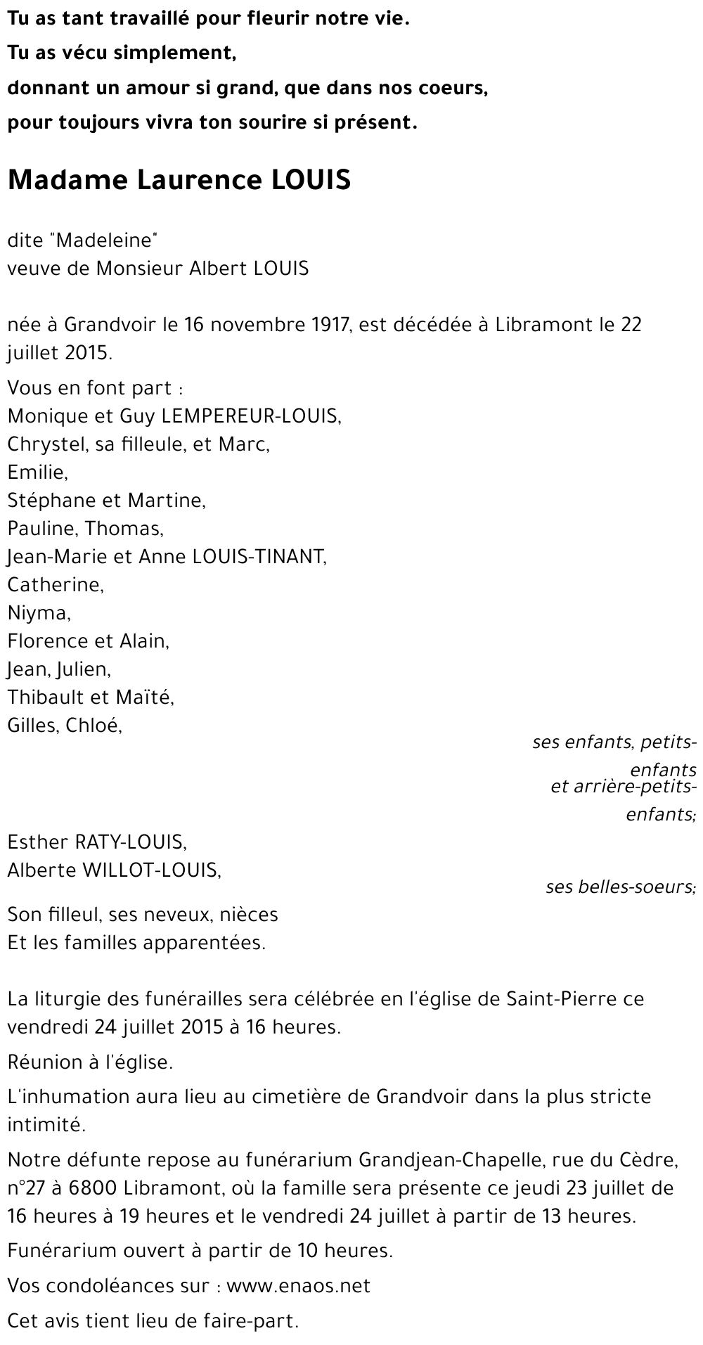 Laurence LOUIS
