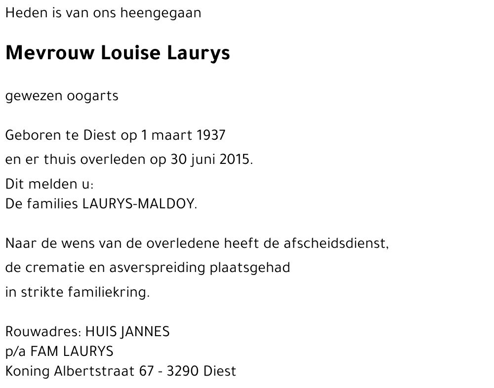 Louise Laurys