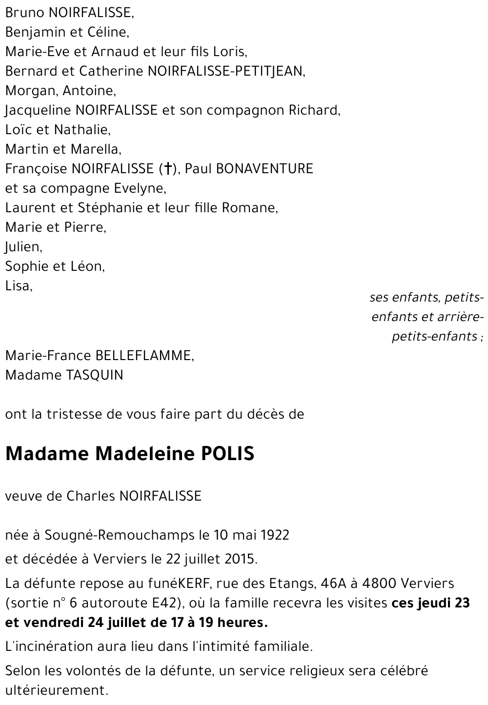 Madeleine POLIS