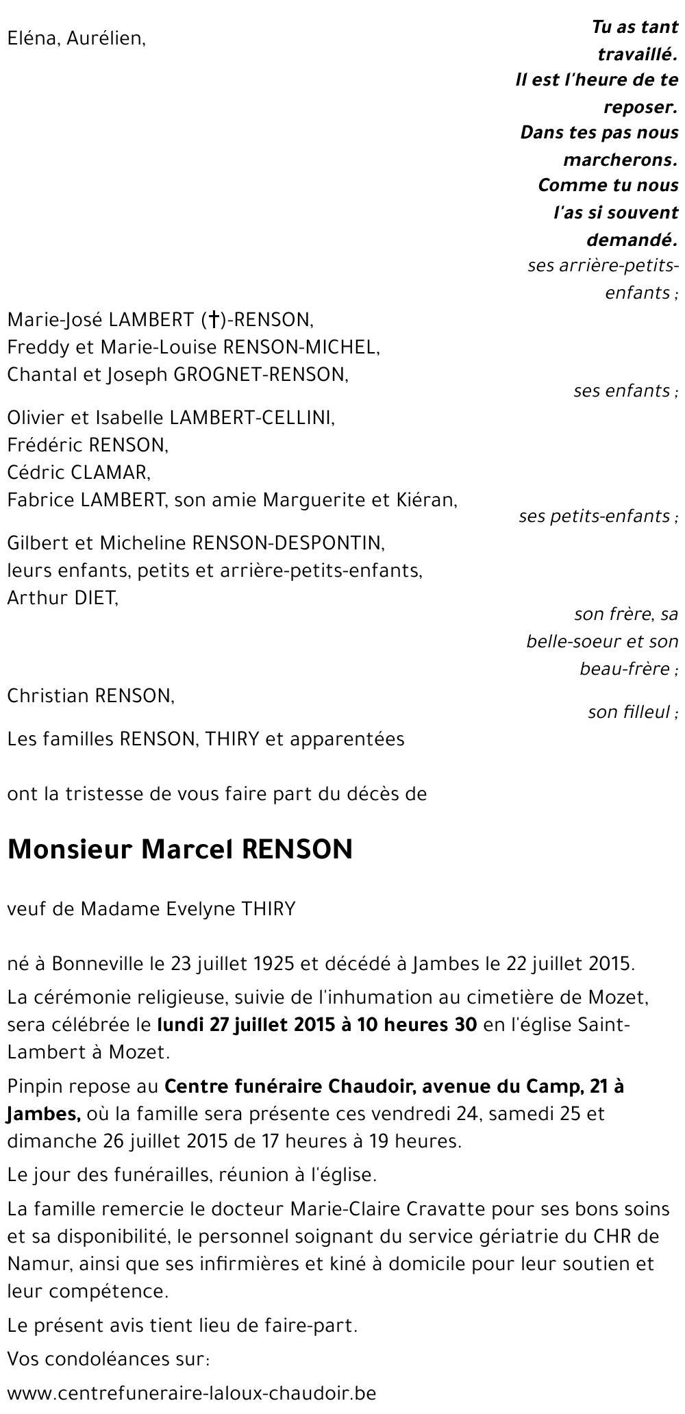 Marcel RENSON