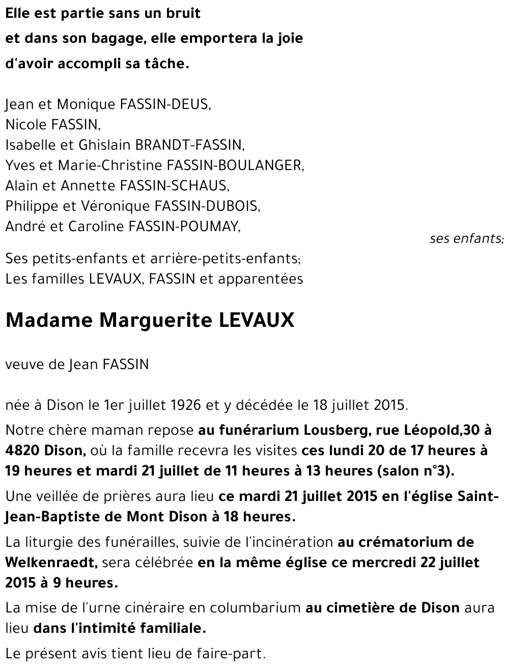 Marguerite LEVAUX