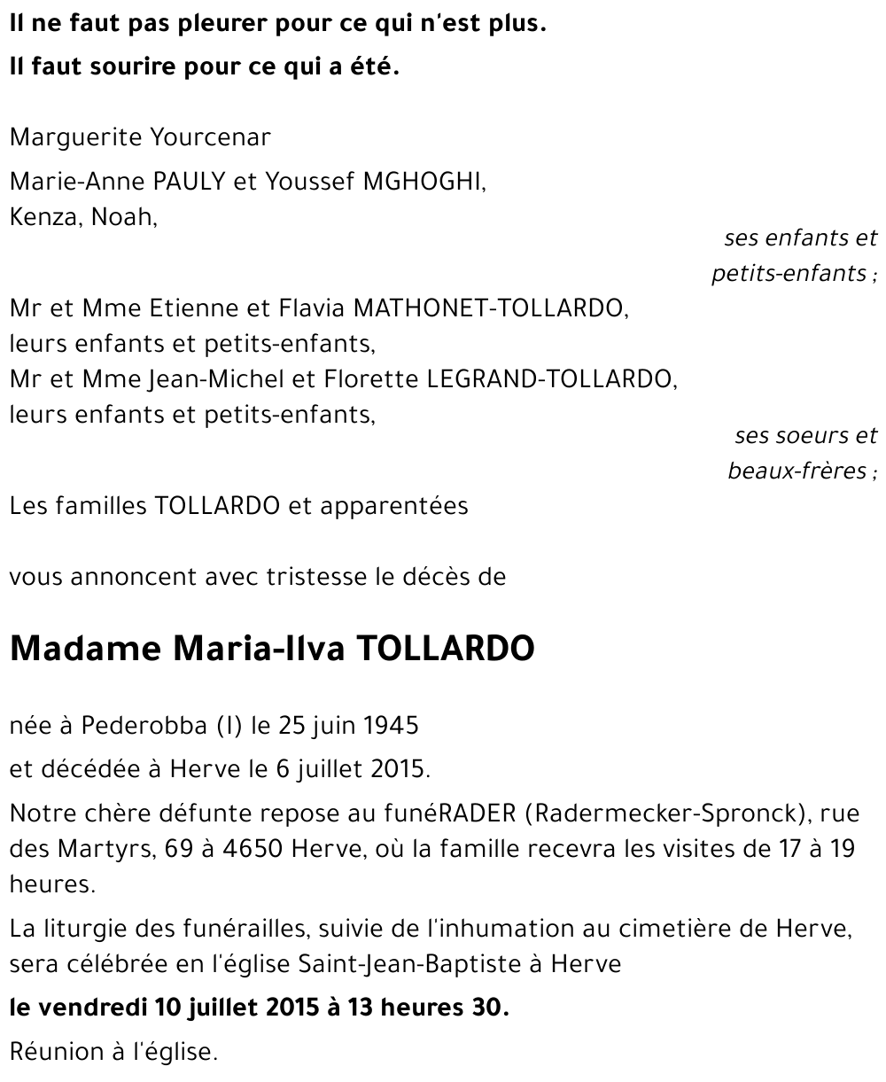 Maria-Ilva TOLLARDO