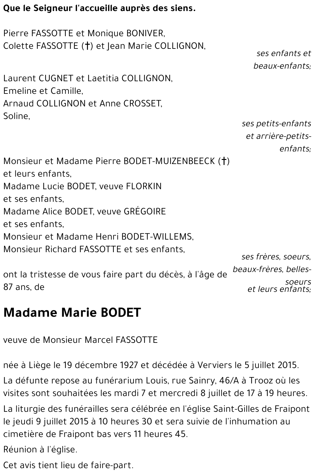 Marie BODET