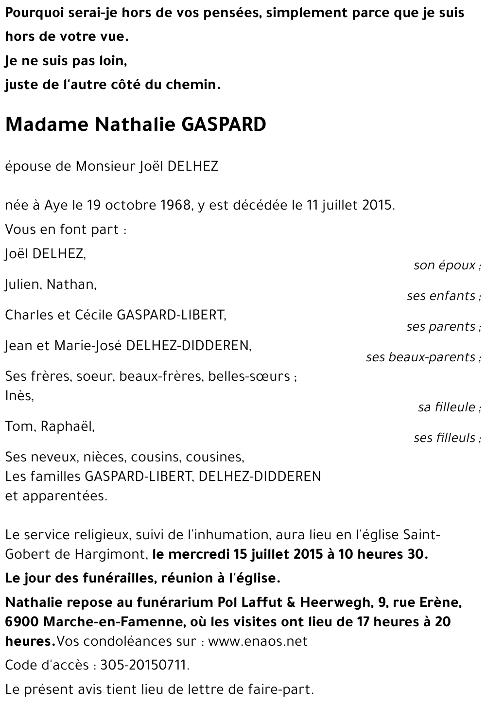 Nathalie GASPARD