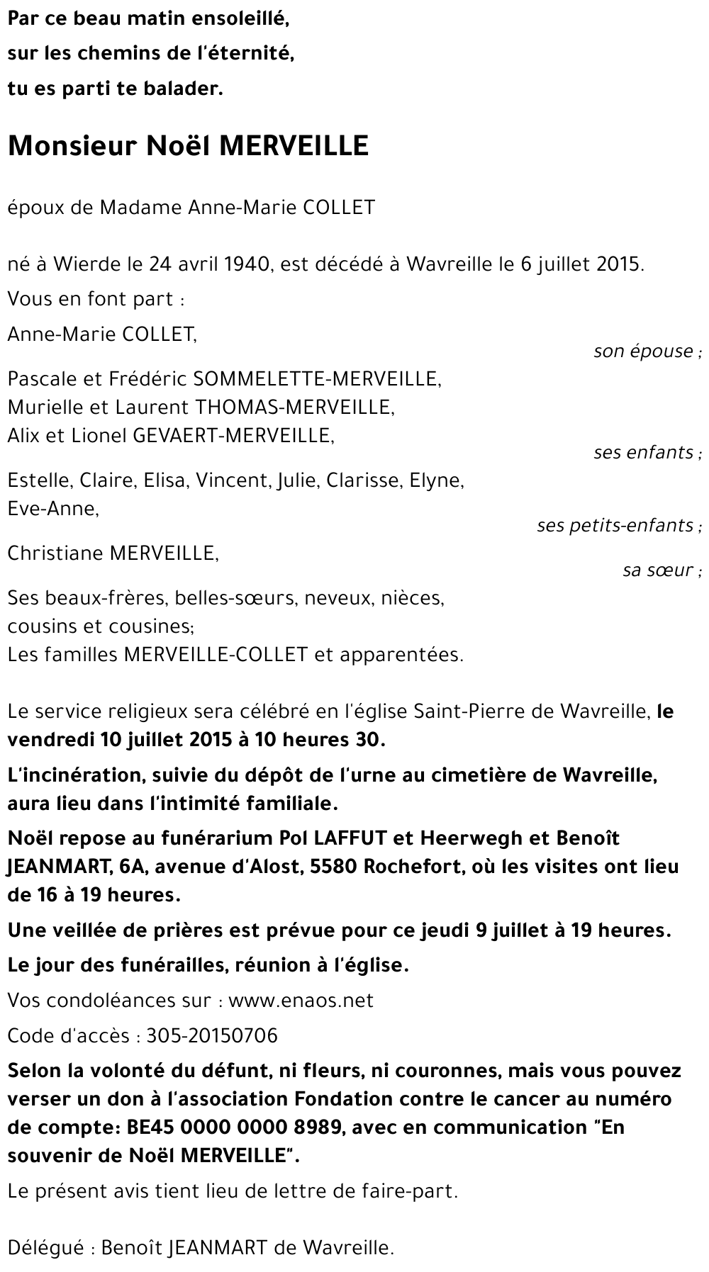 Noël MERVEILLE