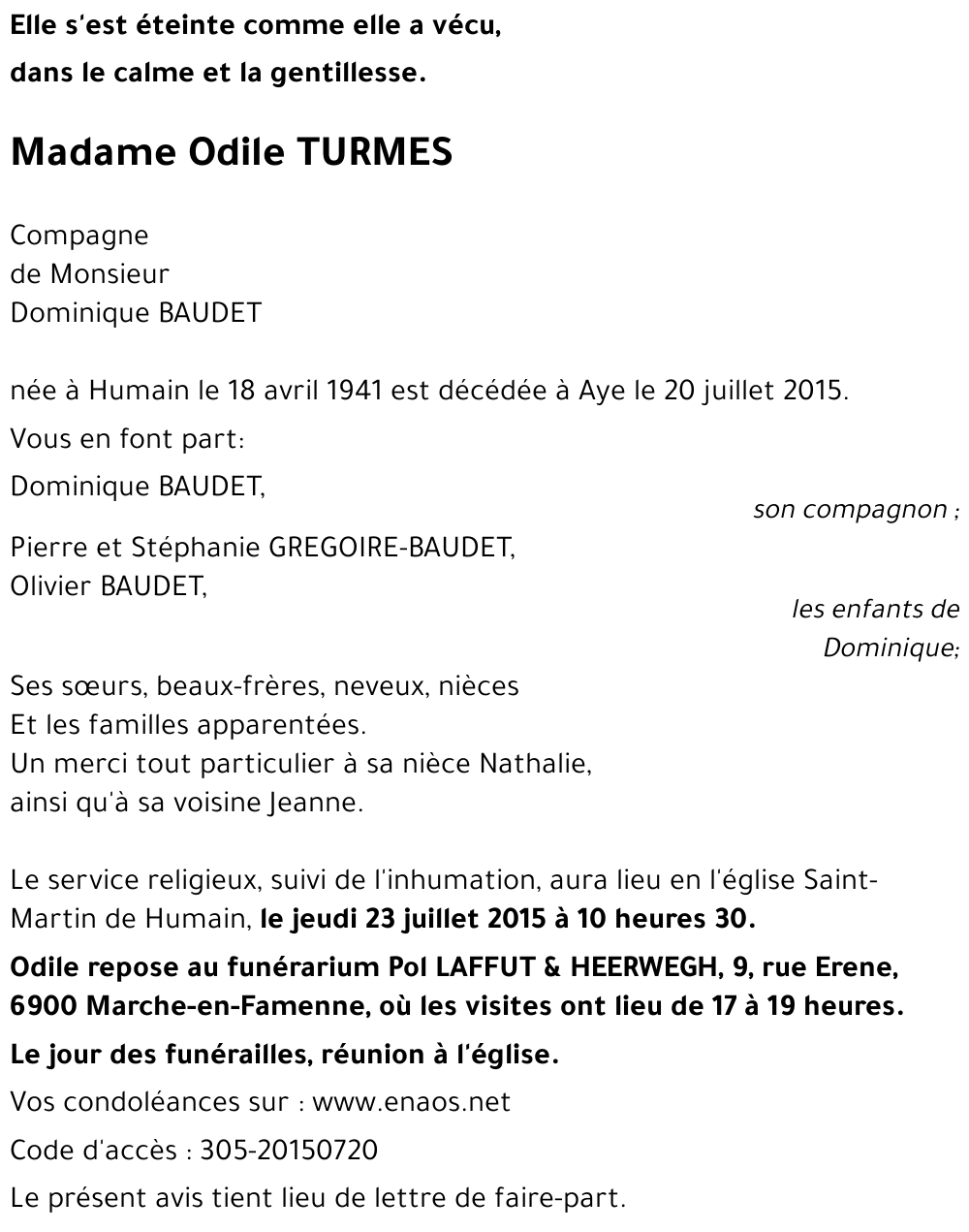 Odile TURMES