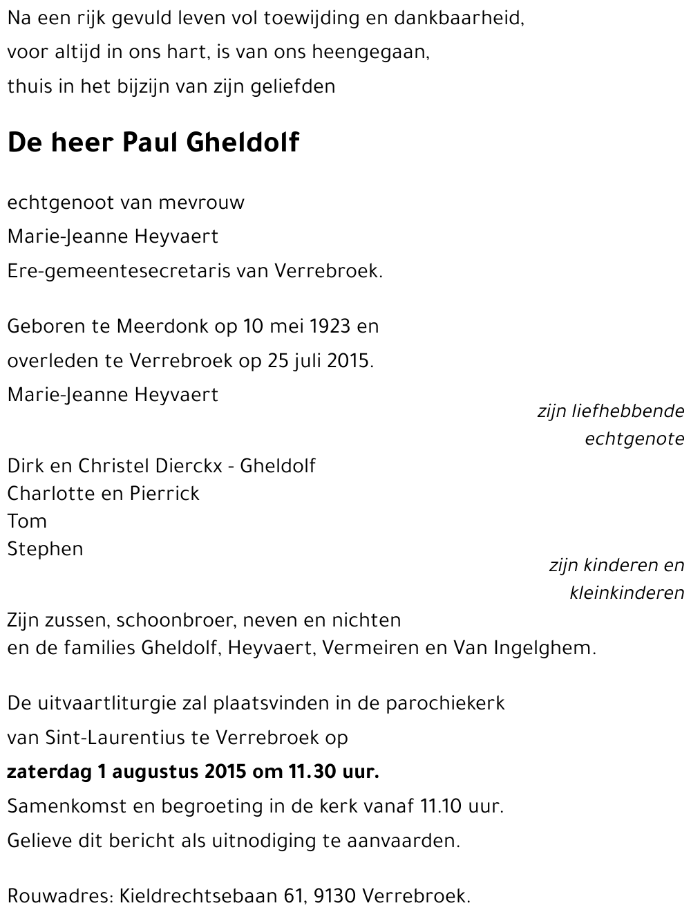 Paul Gheldolf