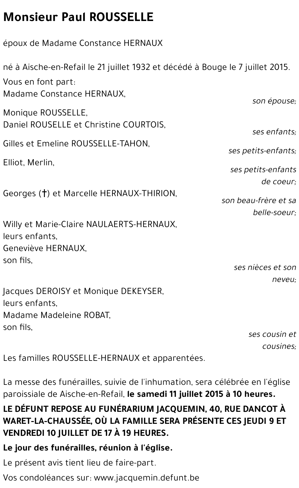 Paul ROUSSELLE