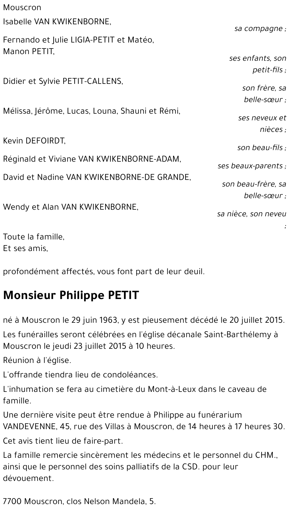 Philippe PETIT