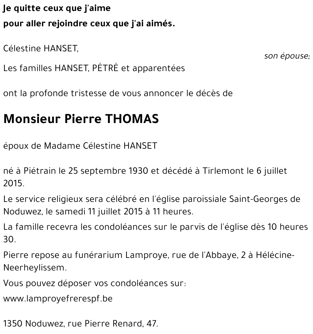 Pierre THOMAS