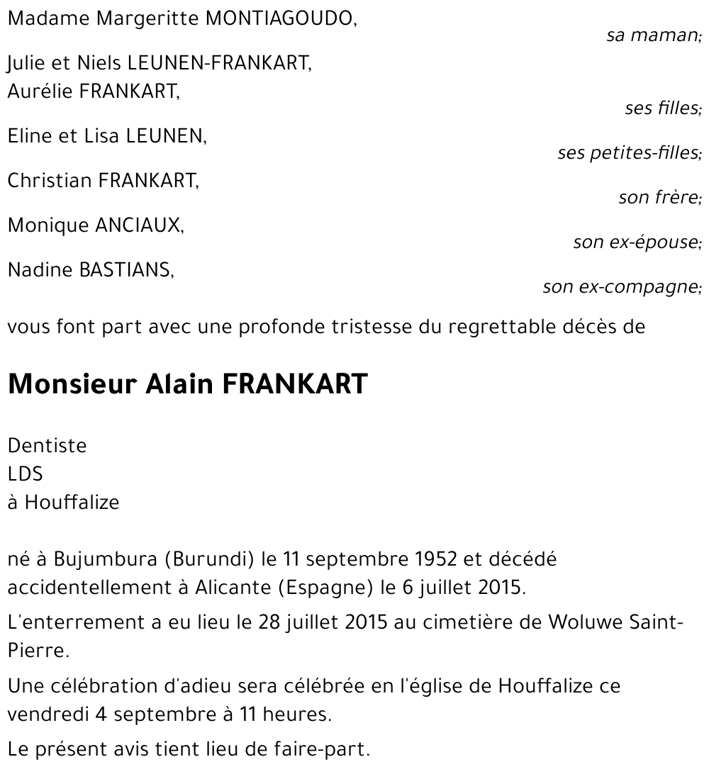Alain FRANKART