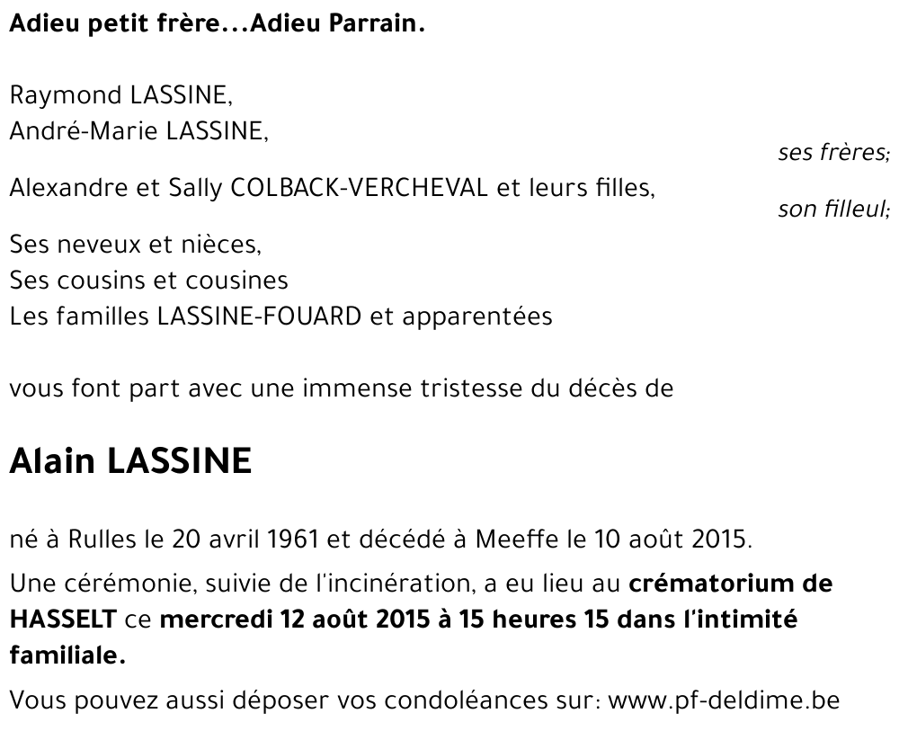 Alain LASSINE