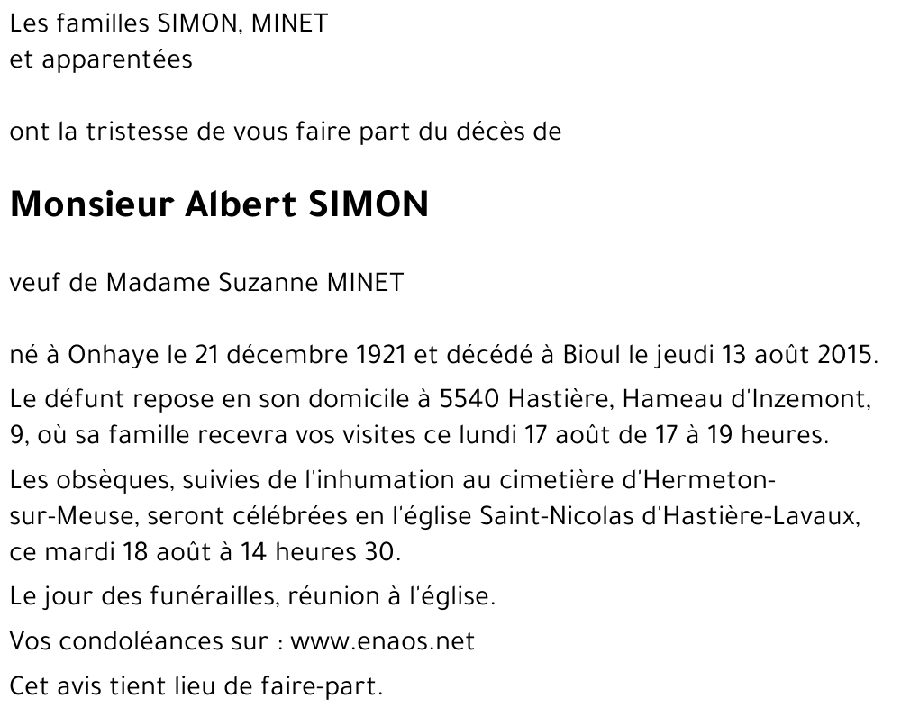 Albert SIMON