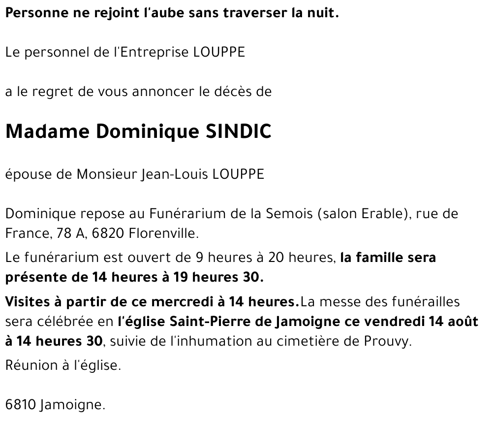 Dominique SINDIC