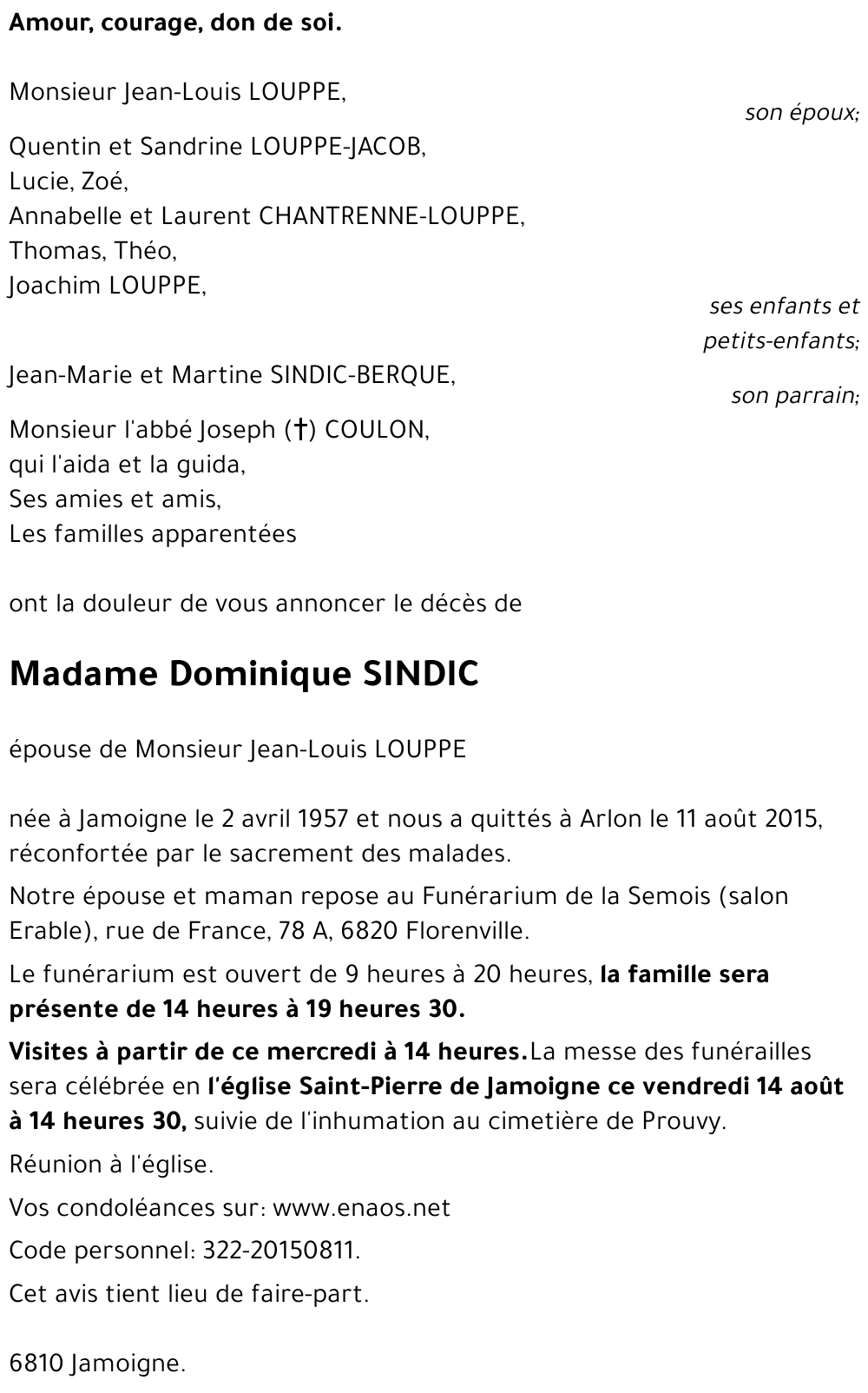 Dominique SINDIC
