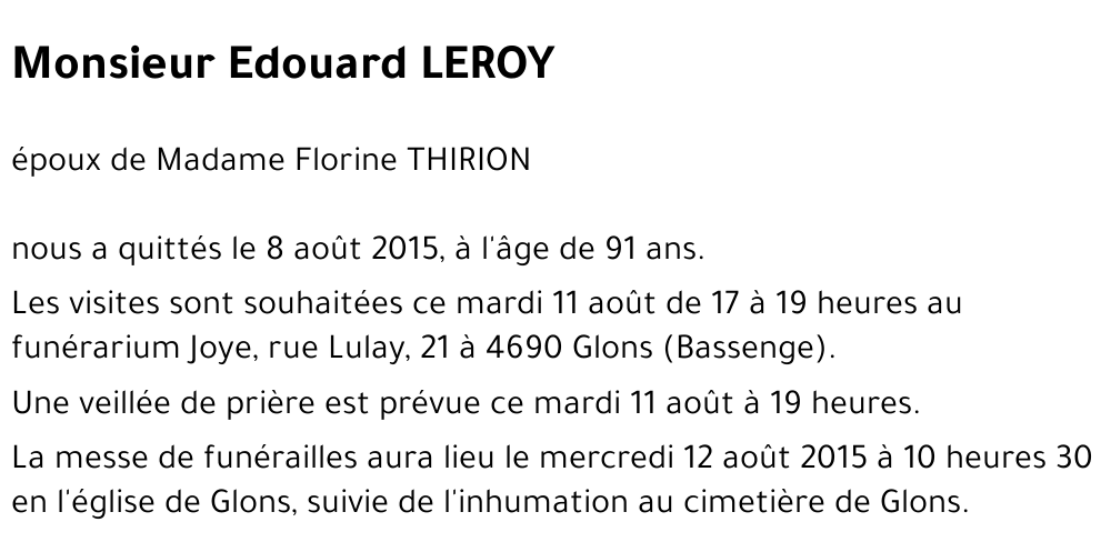 Edouard LEROY