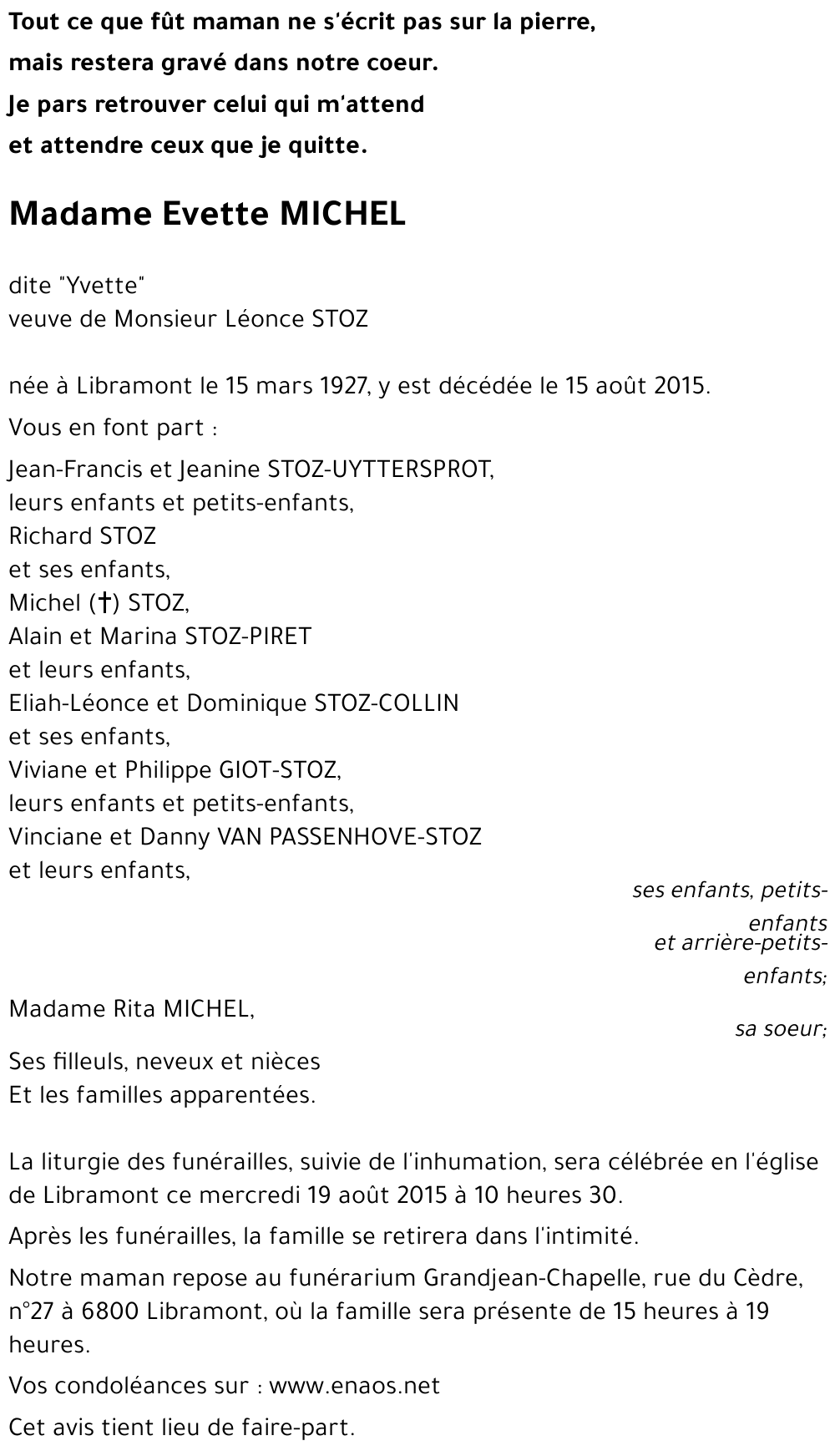 Evette MICHEL