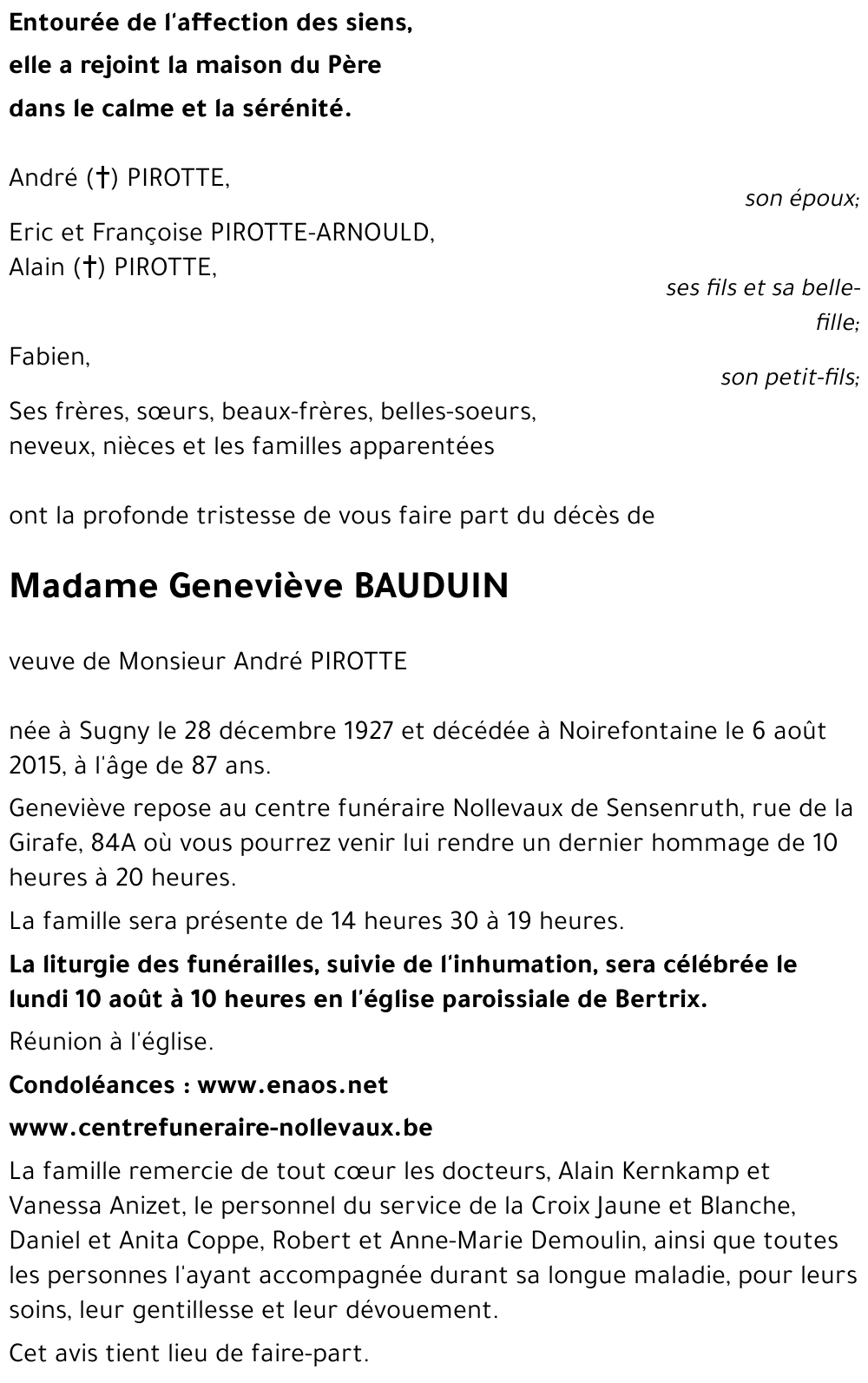 Geneviève BAUDUIN