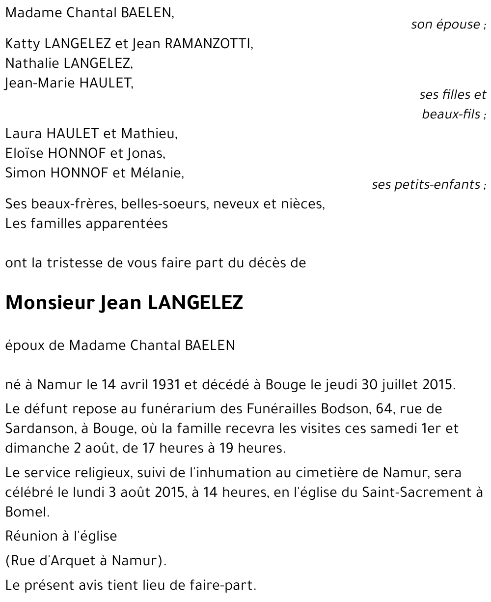 Jean LANGELEZ