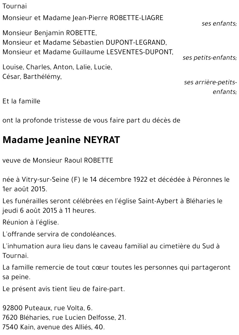 Jeanine NEYRAT