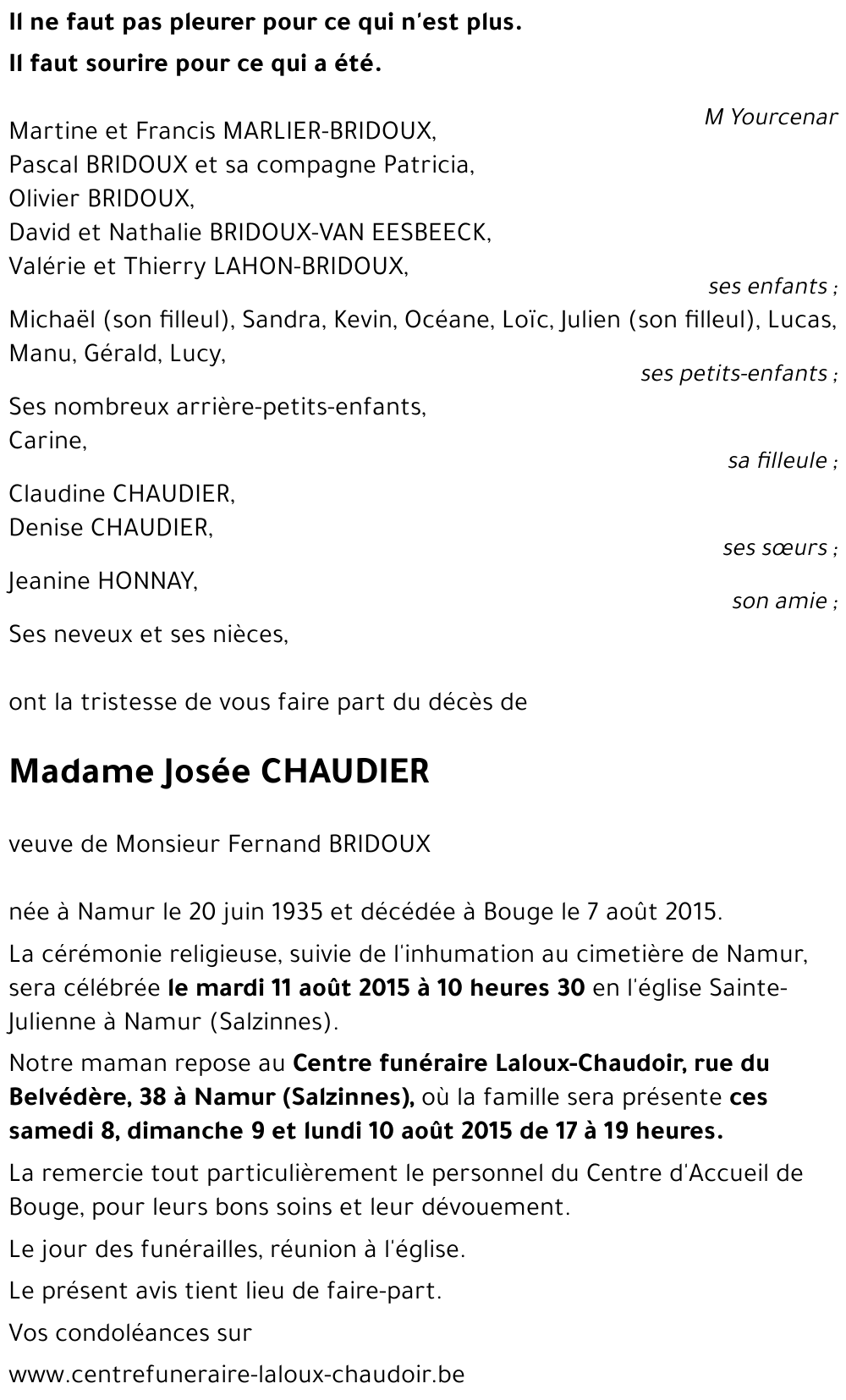 Josée CHAUDIER